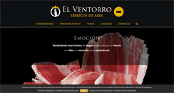 Desktop Screenshot of embutidoselventorro.com